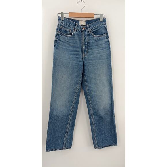 B44 DOEN Diana High Rise Straight Jeans 26 Villefort Organic Cotton Button Fly - Picture 5 of 13